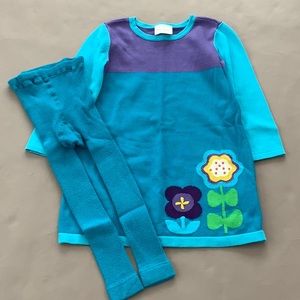 Hanna Andersson dress and tights